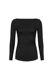 Long Sleeve V-Back Top