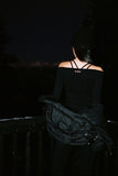 Long Sleeve Ruched Off-Shoulder Top