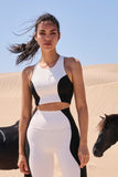 Color-Block Racerback Sports Bra