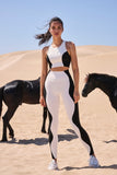 Color-Block Racerback Sports Bra