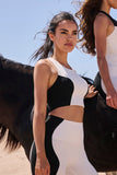 Color-Block Racerback Sports Bra